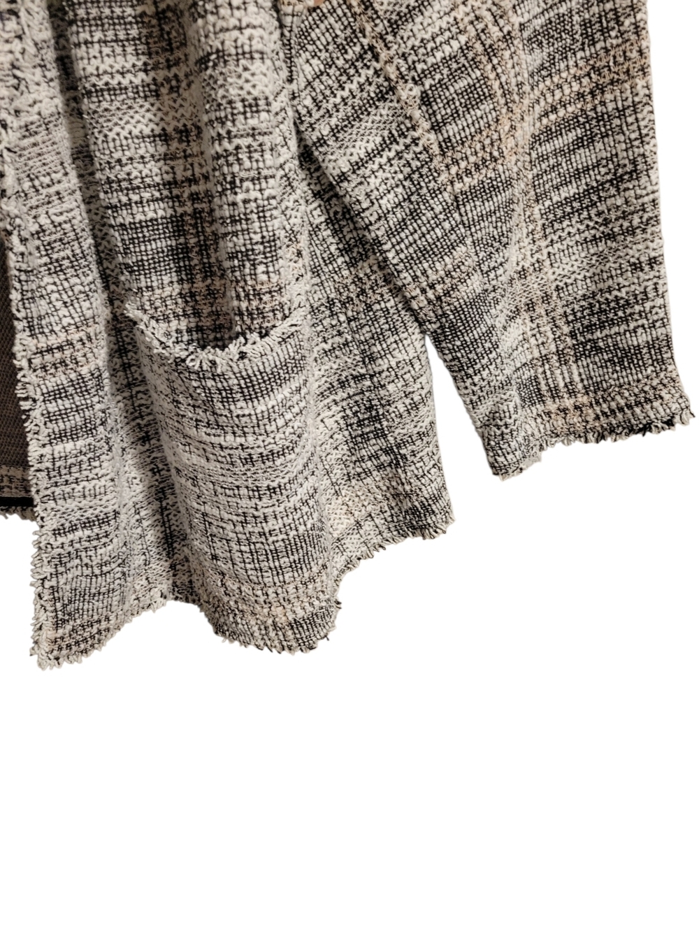 Max Studio Tweed Open Front Jacket - Picture 3 of 6